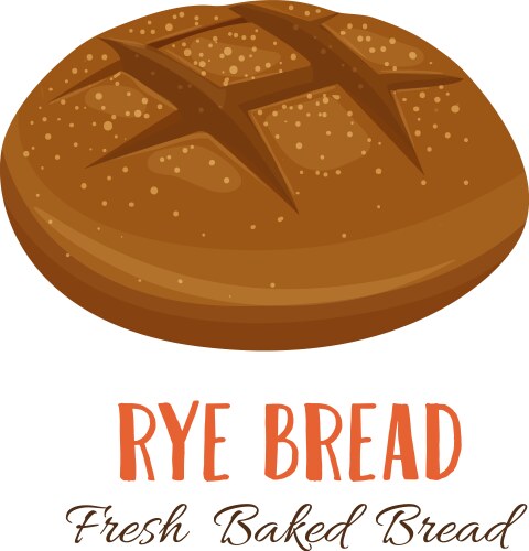 Rye bread Royalty Free Vector Image - VectorStock