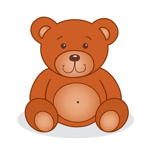 Cute teddy bear Royalty Free Vector Image - VectorStock