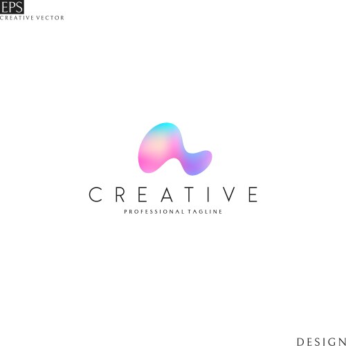 Creative design logo template vector image