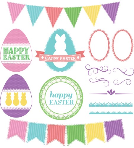 Elegant Easter Lace Collection Vector Image