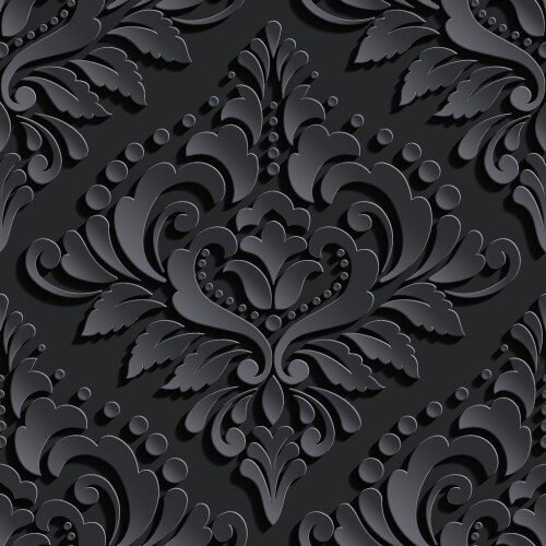 Vintage damask seamless pattern element Royalty Free Vector
