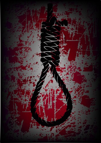 Hangman's Noose - Dark Rope Vector Image