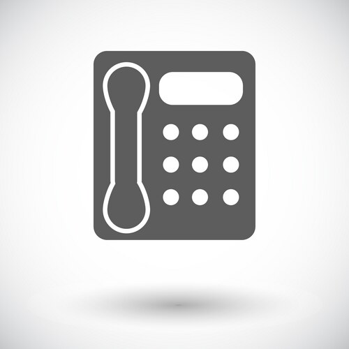 Office phone icon Vector Image