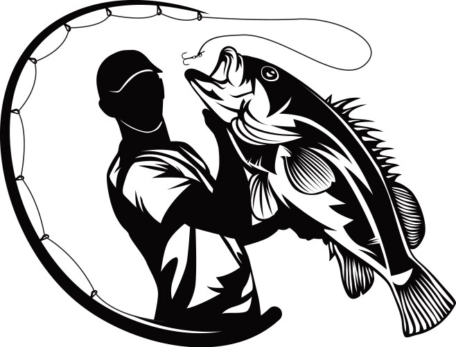 Vector Croc Fishhing Fishing fish Vector Images & Graphics for Commercial Use | VectorStock