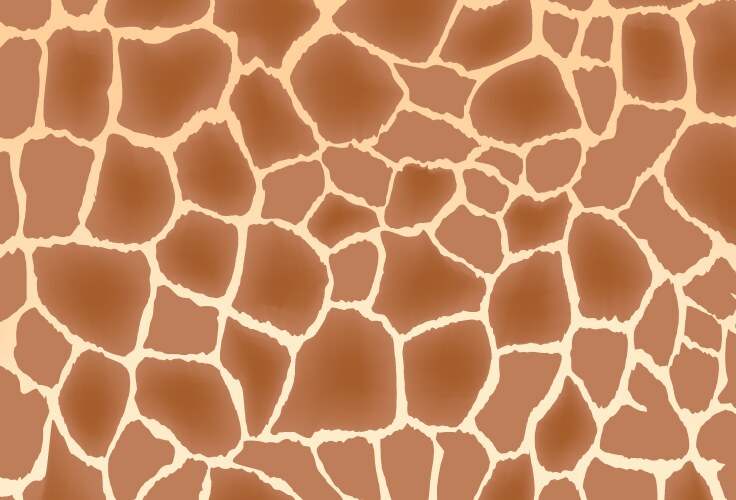 Giraffe skin seamless pattern Royalty Free Vector Image