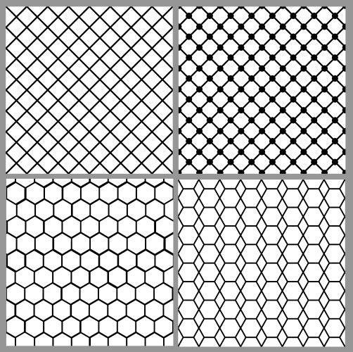 seamless net patterns vector image