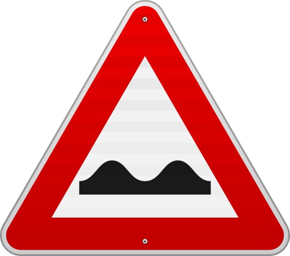 Red warning triangle emergency road sign flat – Royalty-Free Vector ...