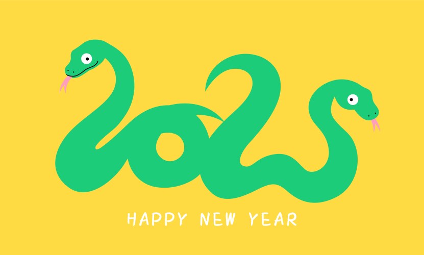 New year of the snake Vector Image
