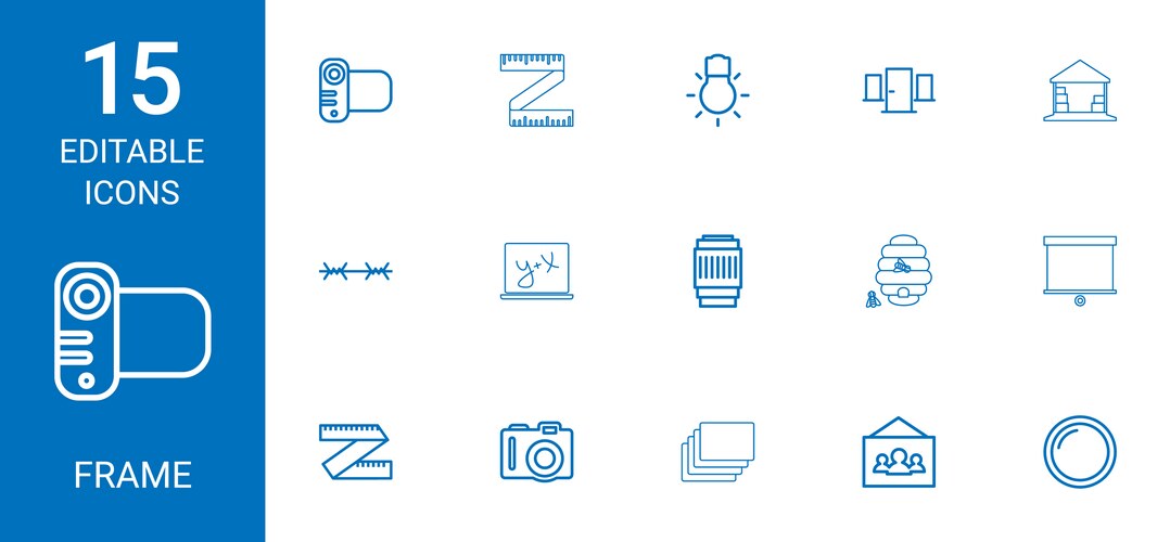 15 frame icons (36817995) – Free Vector | VectorStock