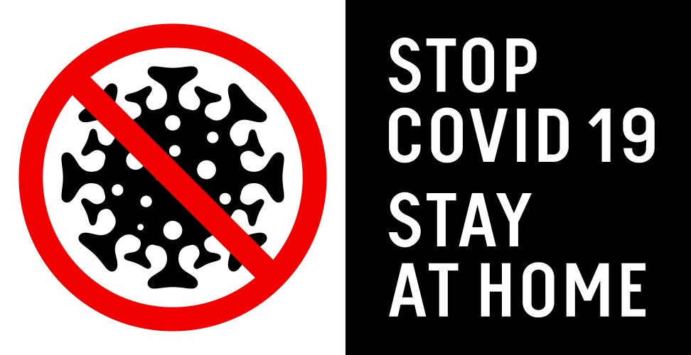 Stop virus 001 Royalty Free Vector Image - VectorStock