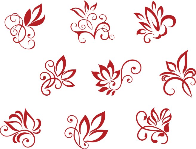 Flower doodle frame Royalty Free Vector Image - VectorStock