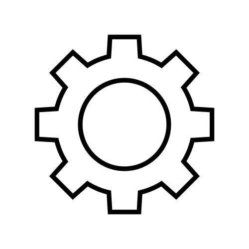 Gear rotation icon Royalty Free Vector Image - VectorStock