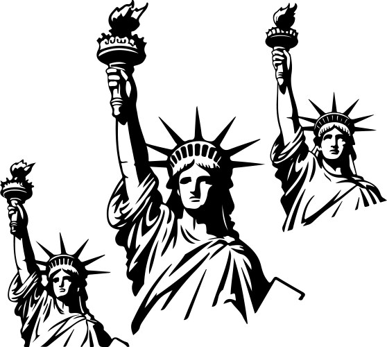 Statue of Liberty Head Vector Image