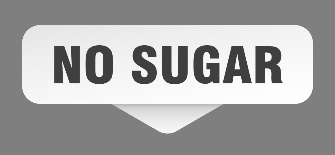 Sugar free sticker sign on transparent Royalty Free Vector