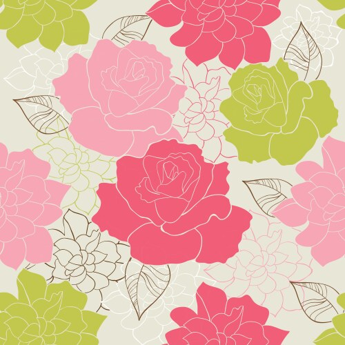 Background with pink roses Royalty Free Vector Image
