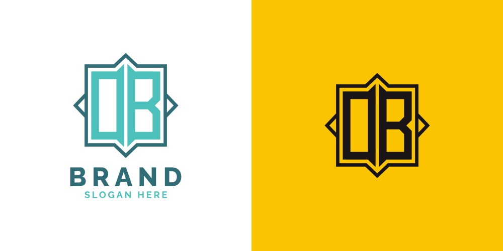 Modern fi monogram logo design initial letter Vector Image