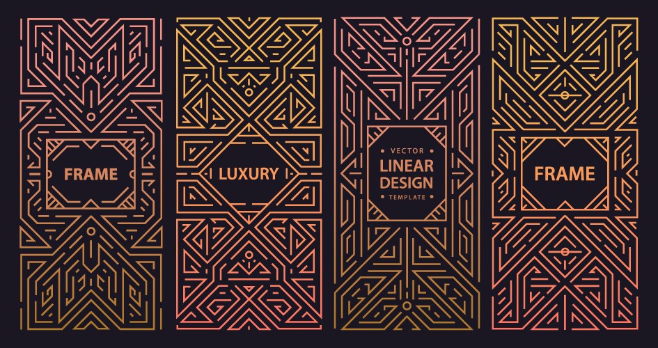 Art deco seamless pattern gold on black Royalty Free Vector