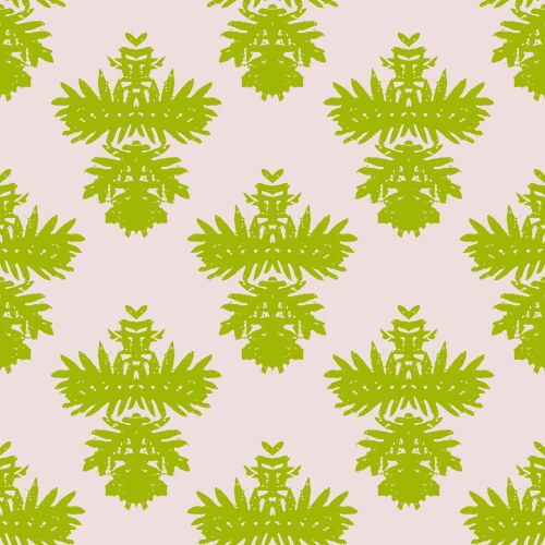 Simple elegant block printed pattern vector image