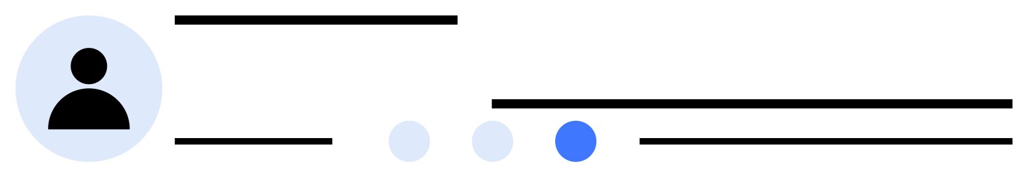 Simplified user profile layout with progress vector image