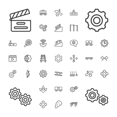 Motion icons (36863318) – Free Vector | VectorStock