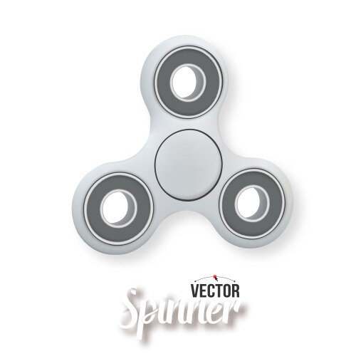 Fidget spinner 3d realistic modern Vector Image