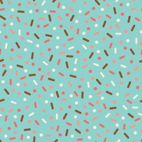 Pink confetti sprinkles seamless pattern Vector Image