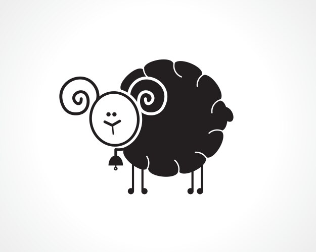 Cartoon sheep Royalty Free Vector Image - VectorStock