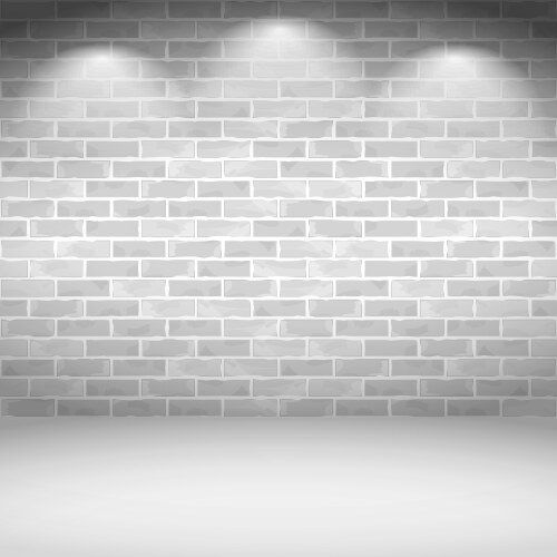 Old white brick wall Royalty Free Vector Image