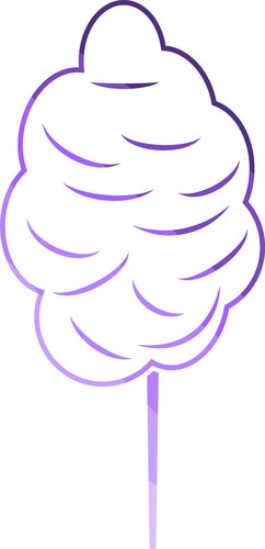 Cotton candy icon set sugar floss Royalty Free Vector Image