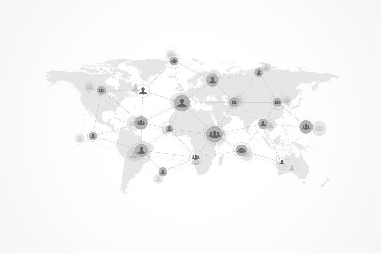 Social media network and marketing concept Vector Image