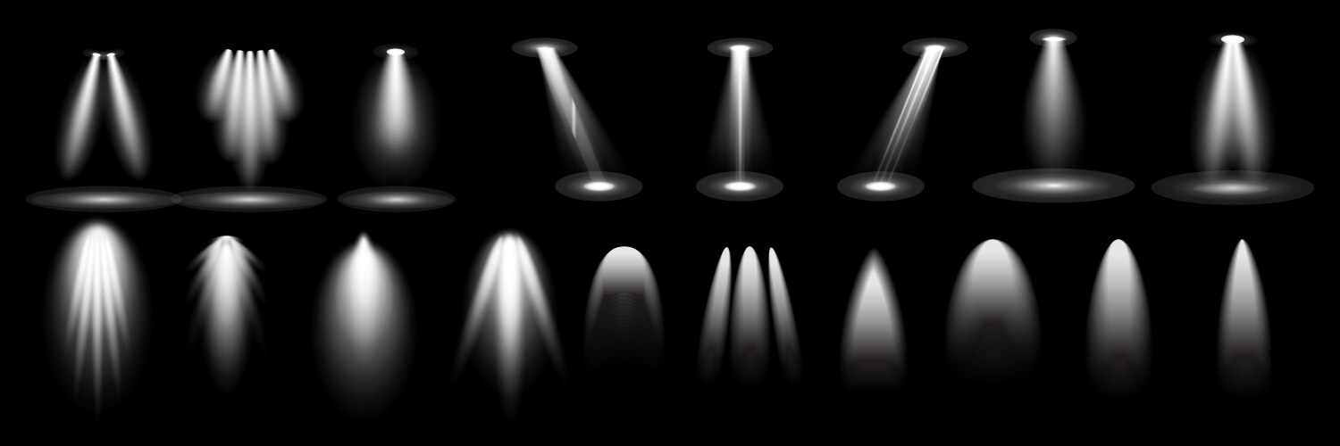 Light effect on transparent background eps 10 Vector Image