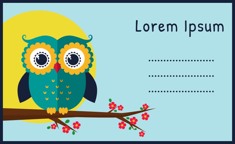 Cute owl Royalty Free Vector Image - VectorStock