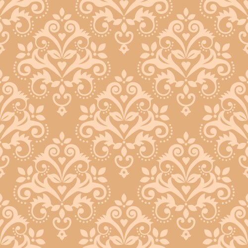 Seamless damask pattern pink texture in vintage Vector Image