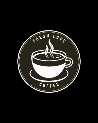 coffee t shirt design vector image