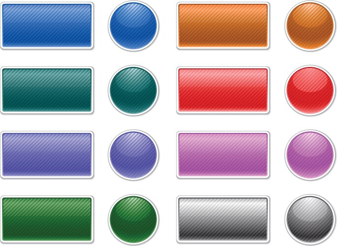 Web buttons Royalty Free Vector Image - VectorStock