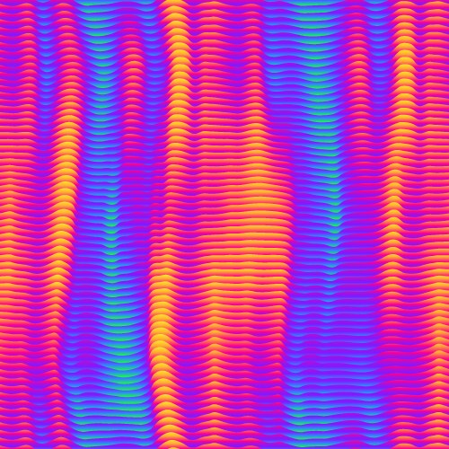 Abstract infrared wave seamless texture Royalty Free Vector