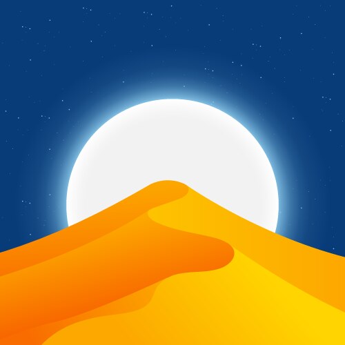 Desert landscape background design Royalty Free Vector Image