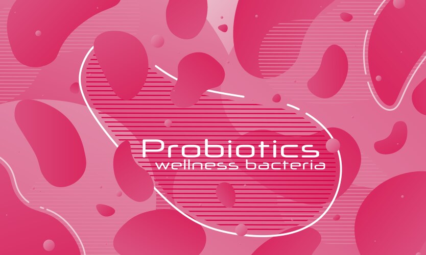 probiotics bacteria vector image