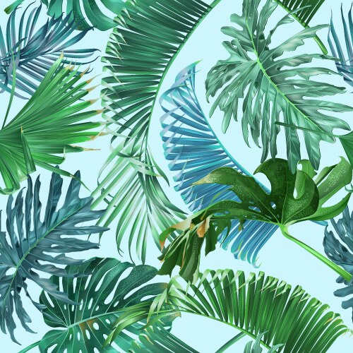 Tropical Leaf Pattern Vector Image