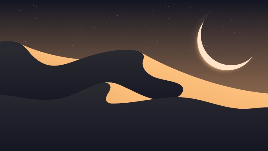 Desert landscape background design Royalty Free Vector Image