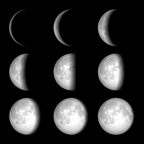 Moon Vector Images & Graphics for Commercial Use | VectorStock