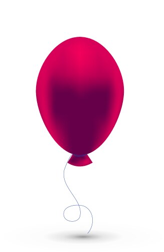 Flying red balloons isolated on white background Vector Image