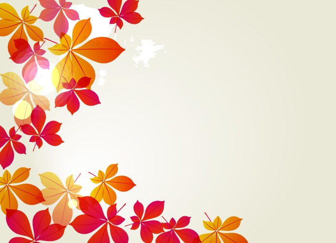 Autumn leaf background Royalty Free Vector Image