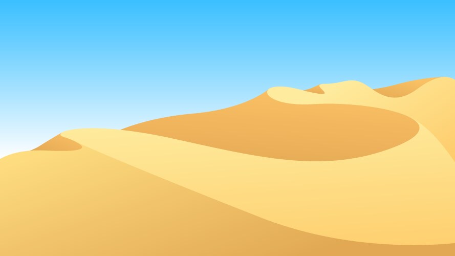 Desert landscape background design Royalty Free Vector Image
