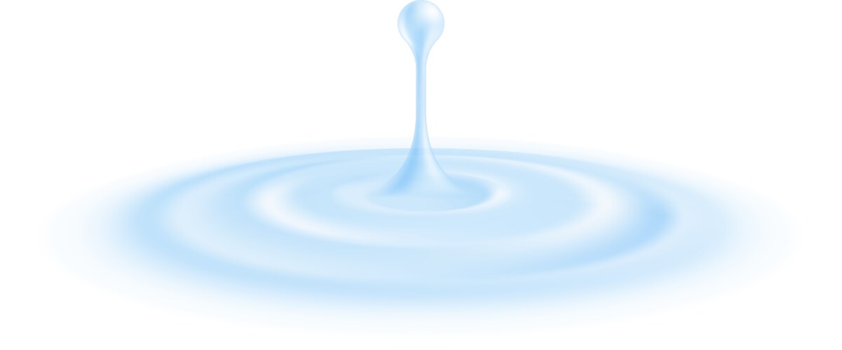 Splash ripple waves water surface decoration grey Vector Image