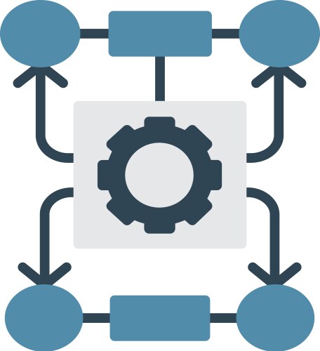 Algorithm icon design vector image