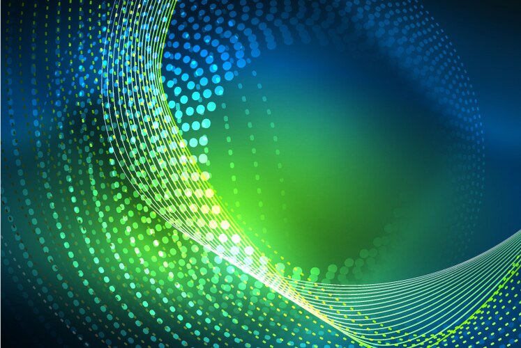 Simple Wave Motion Halftone Wave Background – Royalty-Free Vector | VectorStock