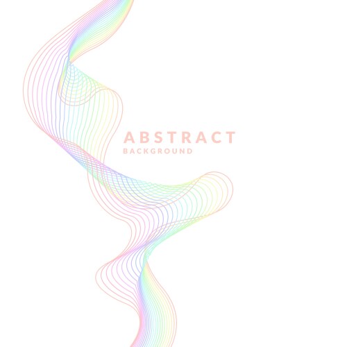 Abstract geometric background with dynamic waves vector image