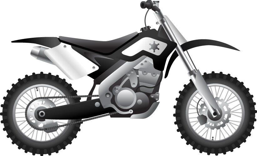 Police Motorcycle Vector Image