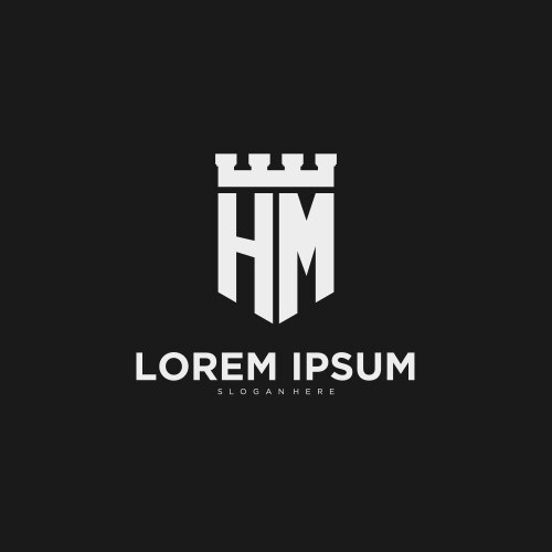 Kf logo monogram emblem style with crown shape Vector Image